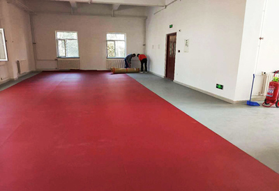 交通運輸部水運科學研究所健身場地煥新升級，塑膠地板批發(fā)助力健康運動